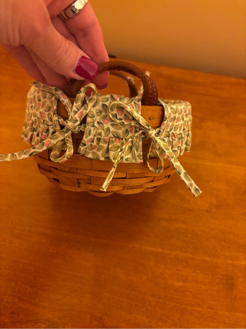 Longaberger 6 1/2” Small Round Basket
